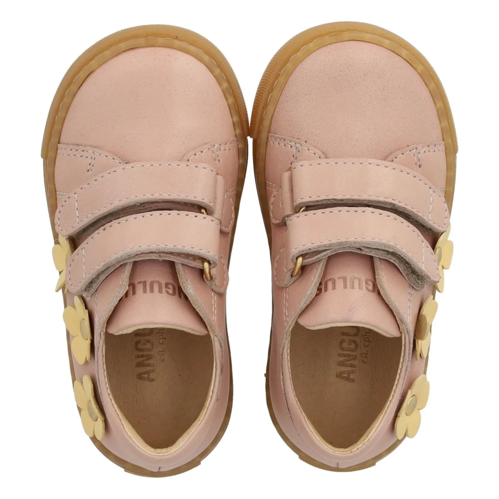 Angulus - Doppel Kratzer Blumen Sneaker | Blassrosa
