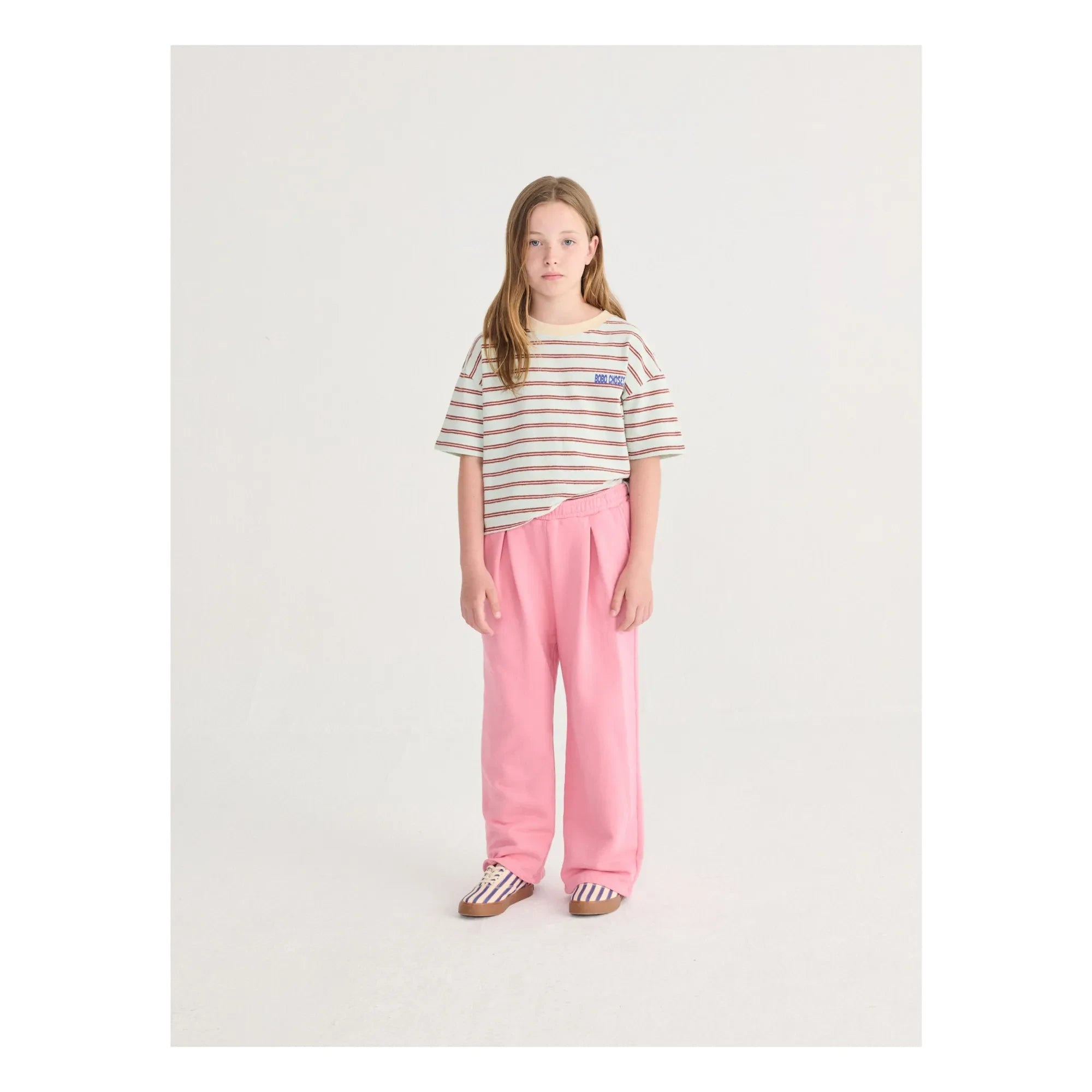 Bobo Choses - Bobo Choses Gestreiftes T-Shirt | Hellblau