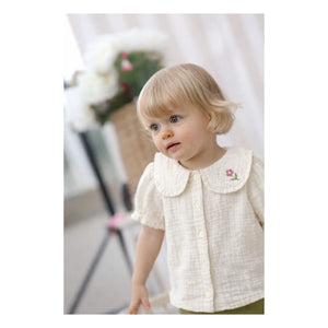 Lililotte - Paloma Bluse Bio-Baumwollgaze | Ecru