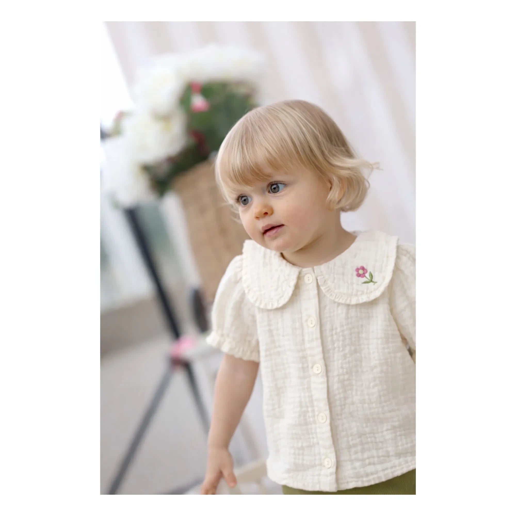Lililotte - Paloma Bluse Bio-Baumwollgaze | Ecru