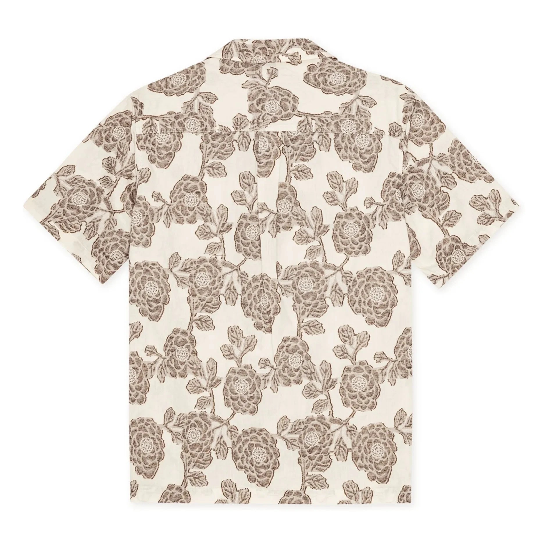 Les Deux - Lesley Jacquard Kurzarmhemd | Creme