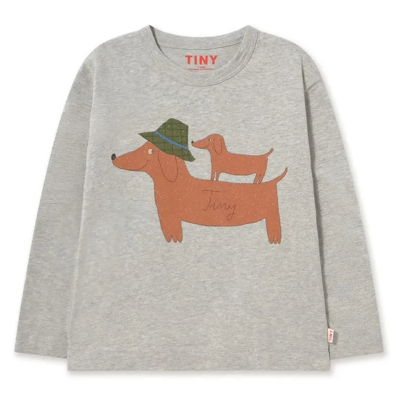 Tinycottons – Bio-Baumwoll-Hunde-T-Shirt | Heather Grey
