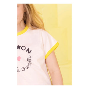 Bonton - Napo Kontrast T-Shirt | Creme