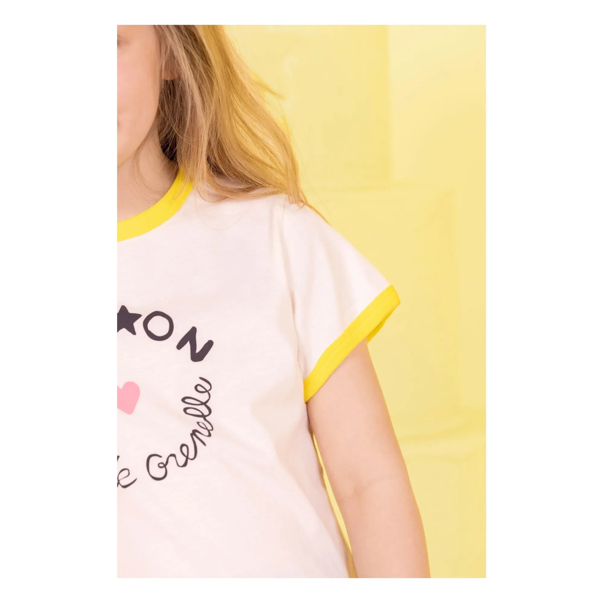 Bonton - Napo Kontrast T-Shirt | Creme