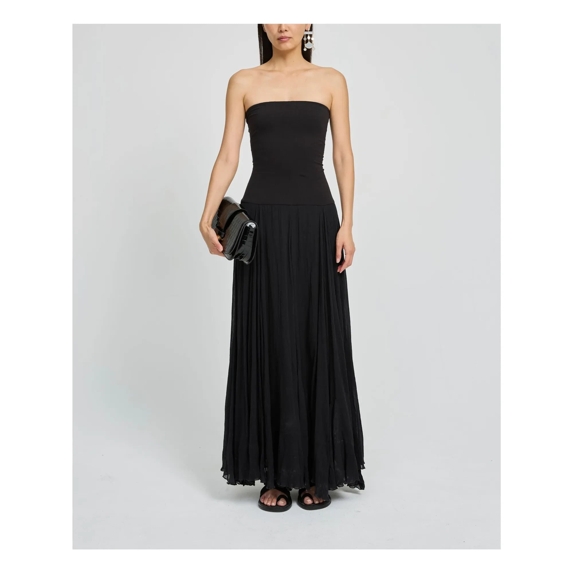 Laurence Bras - Baumwoll-Ballerina-Kleid | Schwarz