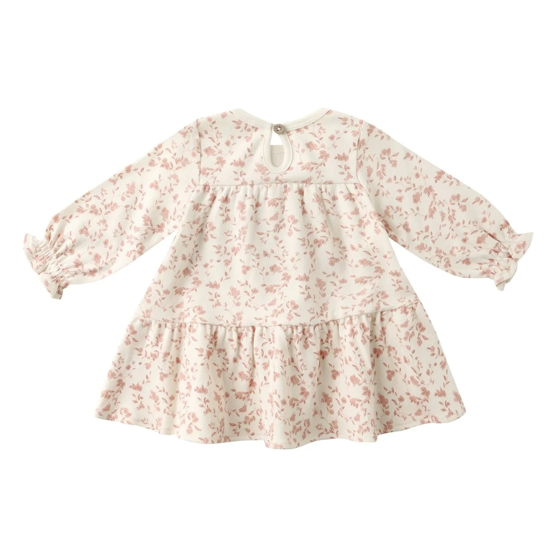 Quincy Mae - Bio-Baumwoll Blumenkleid | Elfenbein