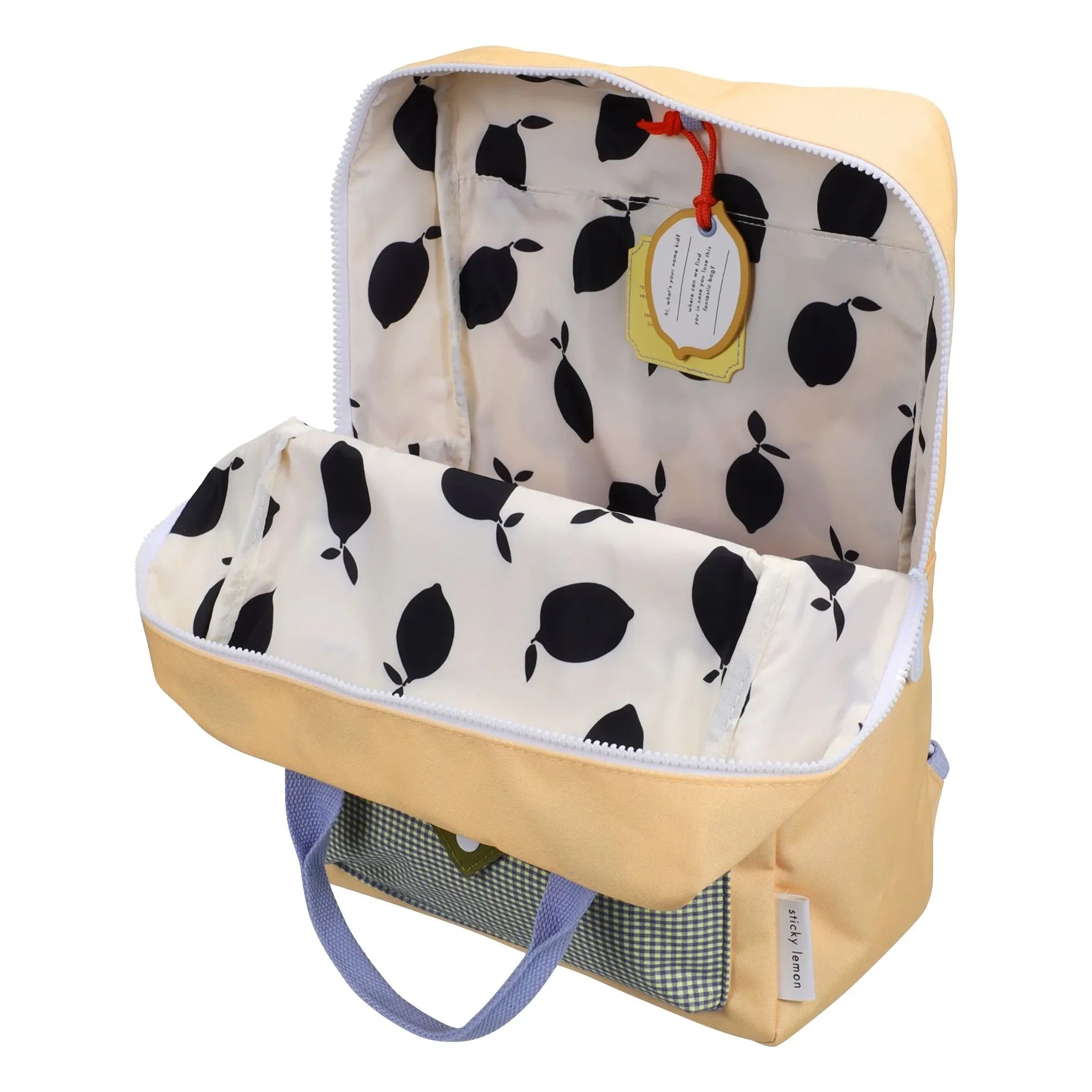 Sticky Lemon - Großer Umschlagrucksack | Beige