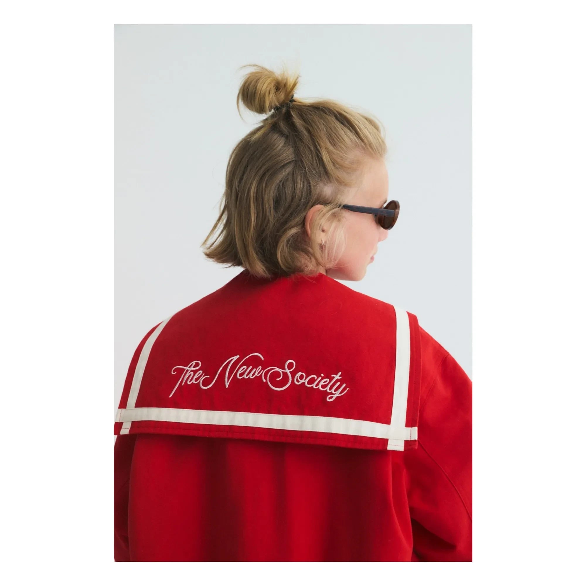 the new society - Buttercup Marinekragen Bomberjacke | Rot