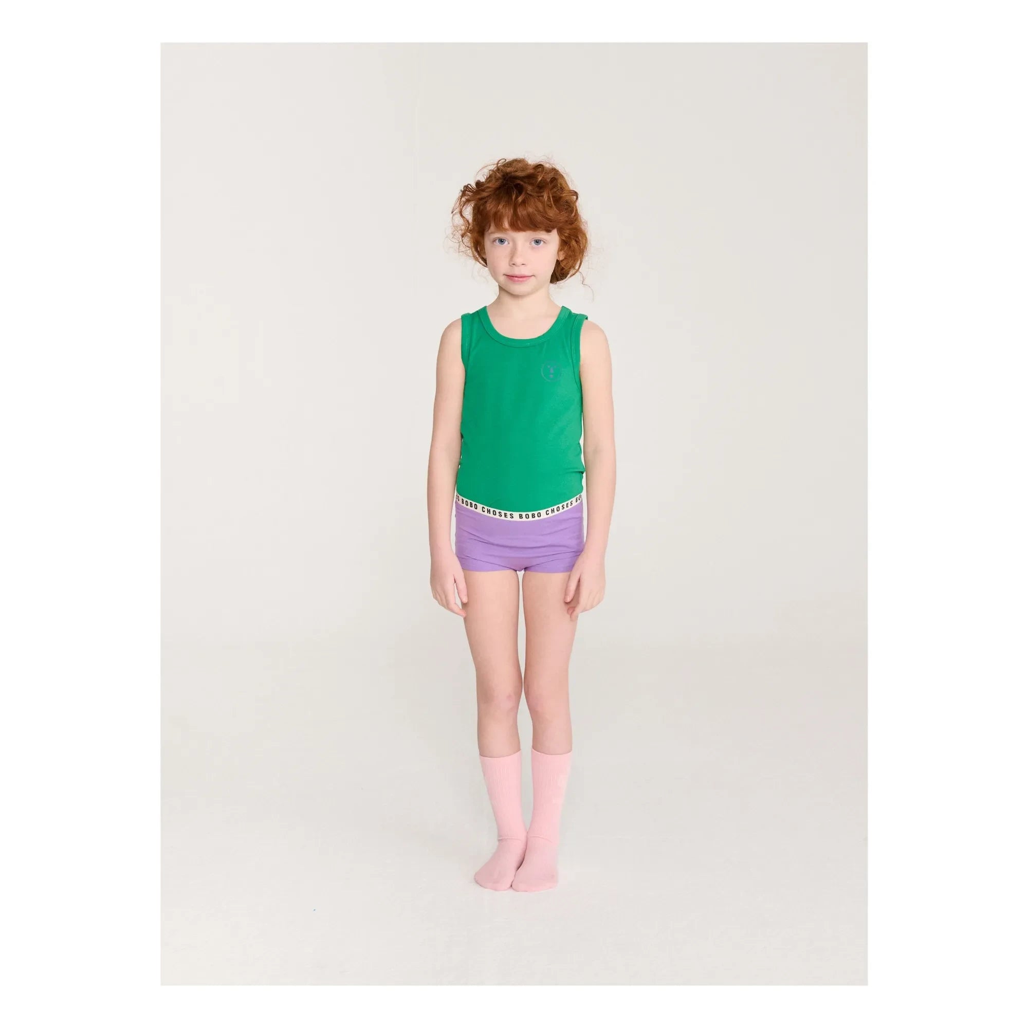 Bobo Choses - Have Fun Face Modal und Bio-Baumwoll-Unterhemd | Grün