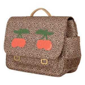 Jeune Premier - Midi Leopar Cherry Omuz Çantası | Bej