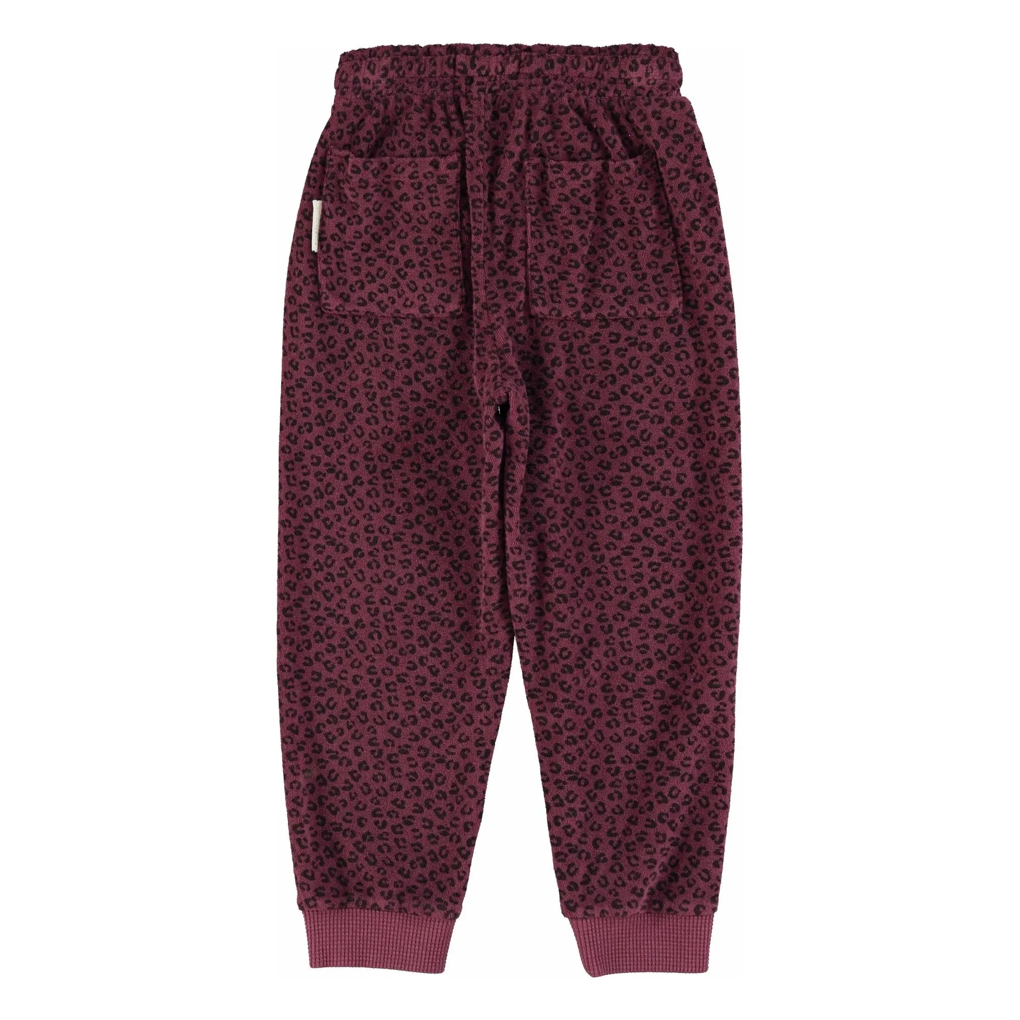 Piupiuchick - Jogger aus Bio-Baumwolle mit Leopardenmuster | Aubergine