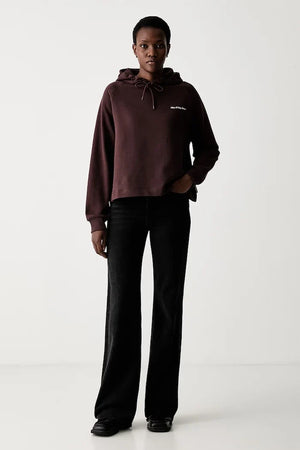 Marc O'Polo kadın pamuklu kapüşonlu sweatshirt