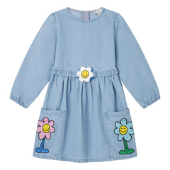 Stella McCartney Kids - Paquerette Jeanskleid | Denim-Blau