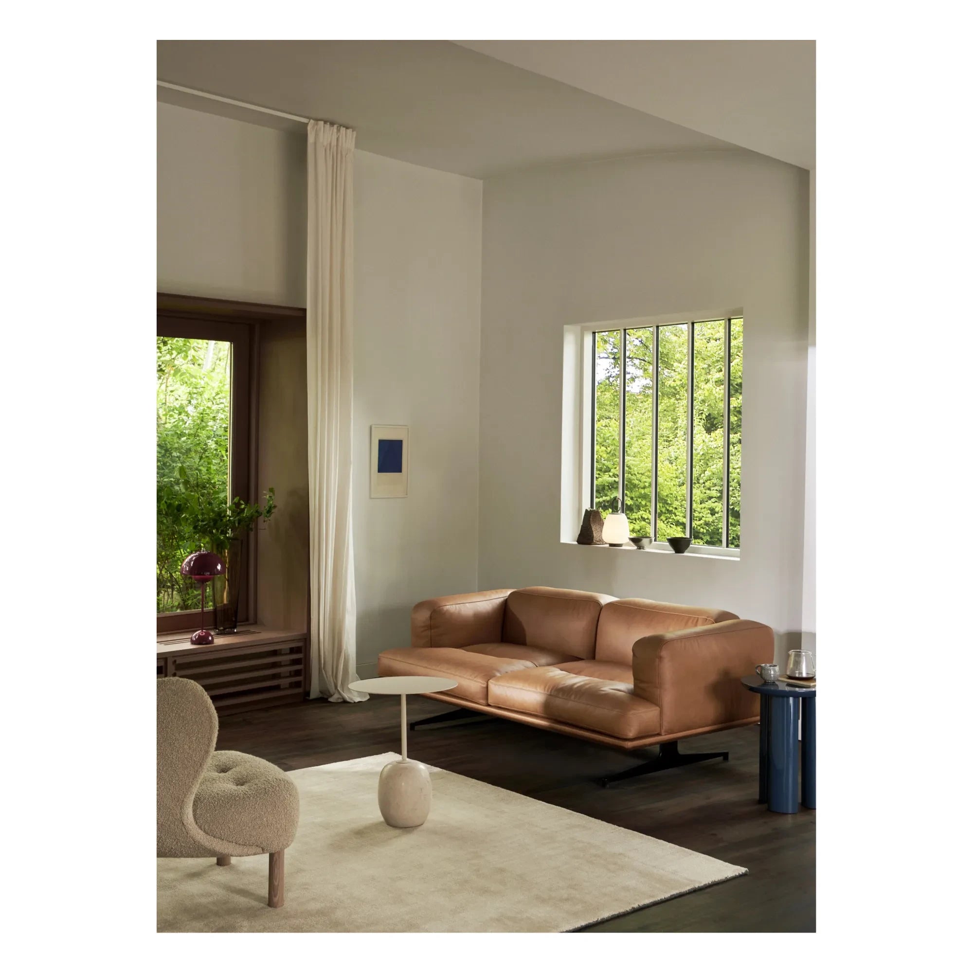 & Tradition - Inland AV22 Sofa, feines Leder | Cognac