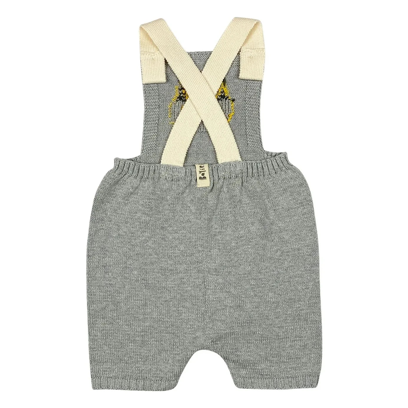 Bayiri - Doro Bio-Baumwoll-Strick-Latzshorts | Grau