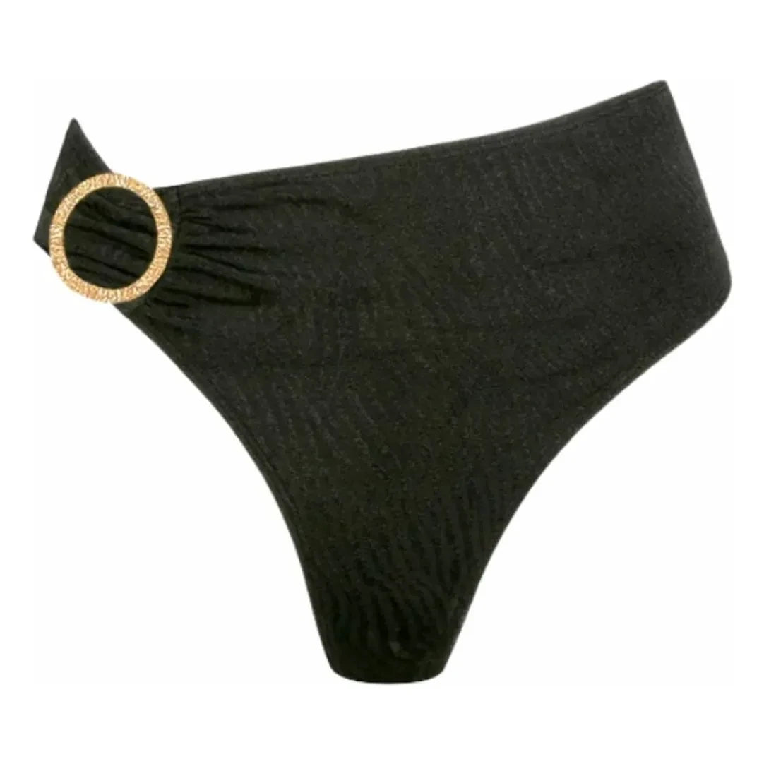 Fresh & Salt - Typha High Waist Bikinihose Zebra Zebra | Schwarz