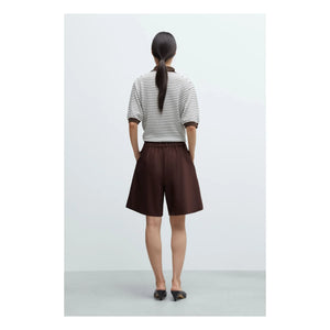 Cordera - Bermuda Schneiderhose aus Wolle | Bordeaux