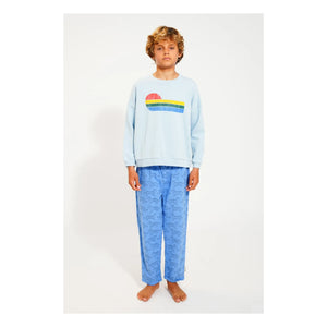 Piupiuchick - Eighties Sweatshirt aus Bio-Baumwolle | Hellblau