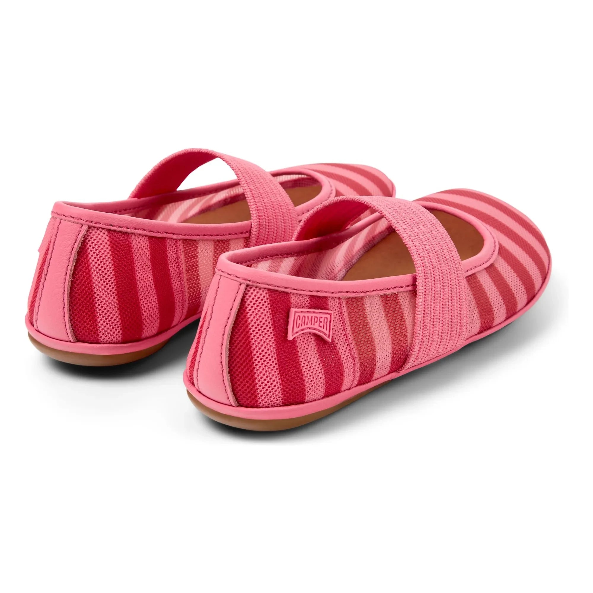Camper – Gestreifte Ballerinas für Damen | Pink