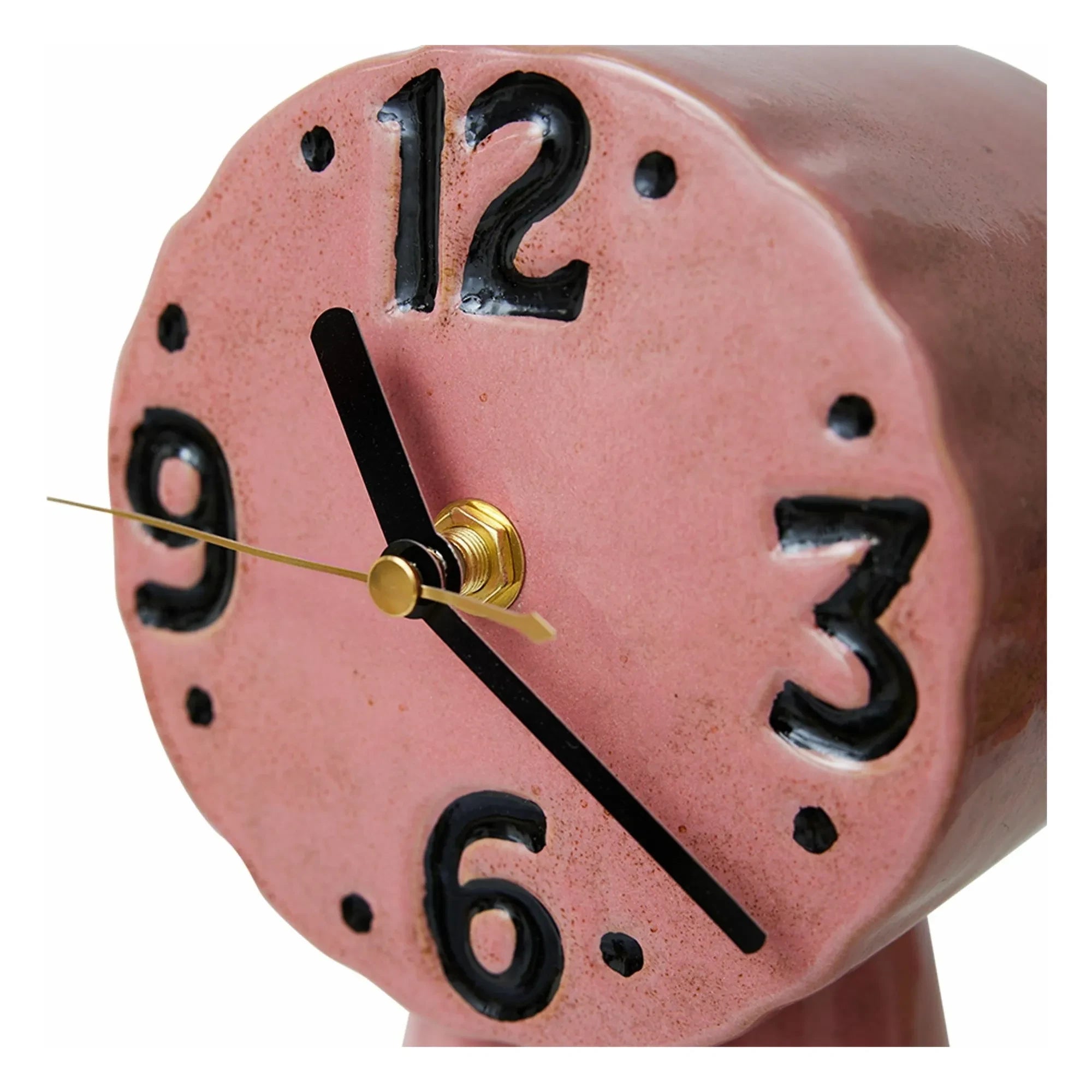 HKliving - Retro-Keramik-Uhr | Rosa