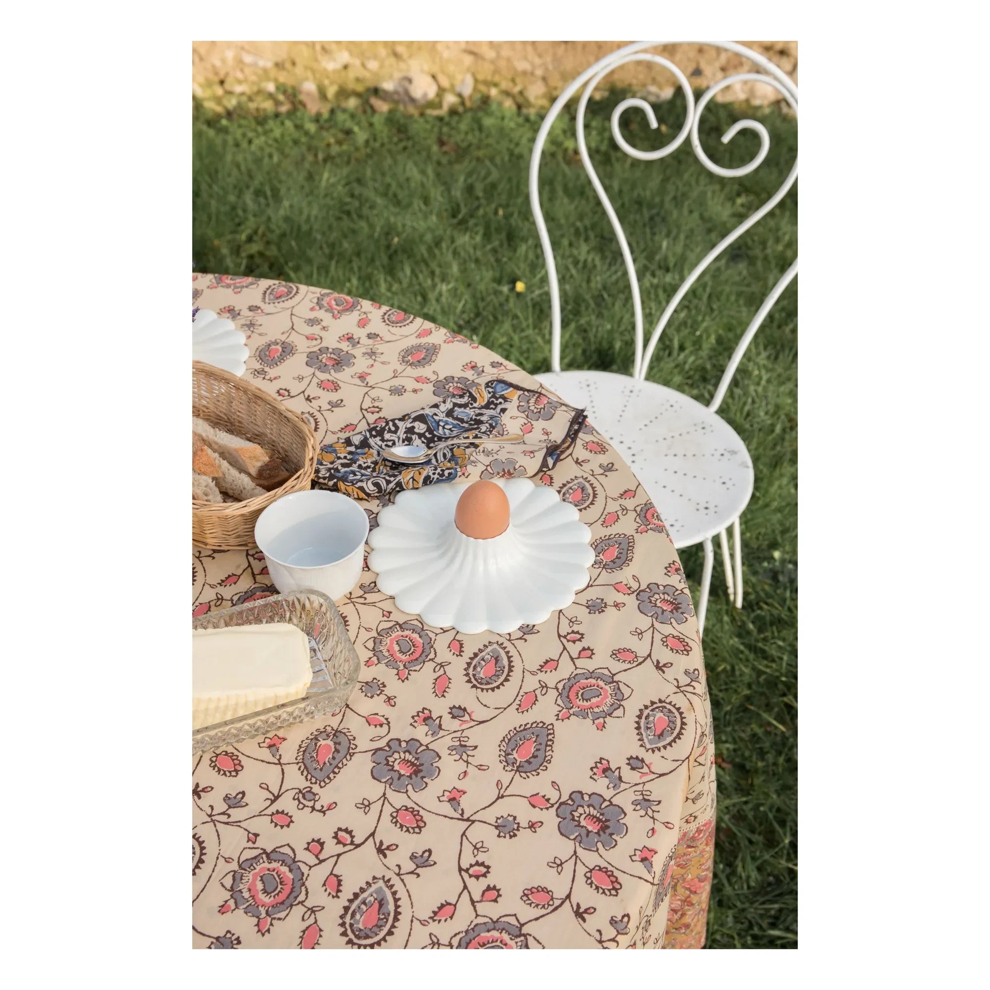 Louise Misha - Bio-Baumwolle Carla Tischdecke | Creme