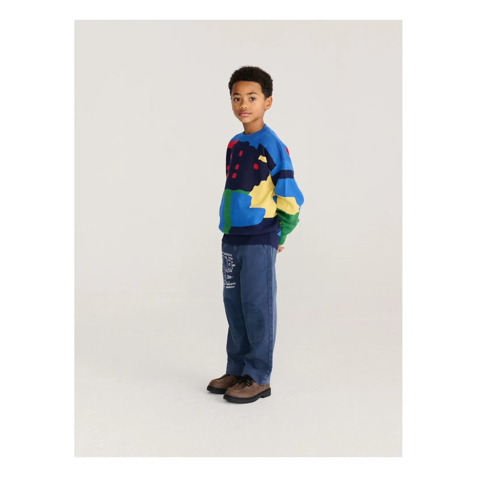 Bobo Choses - Patch-Hose aus Bio-Baumwolle | Blau