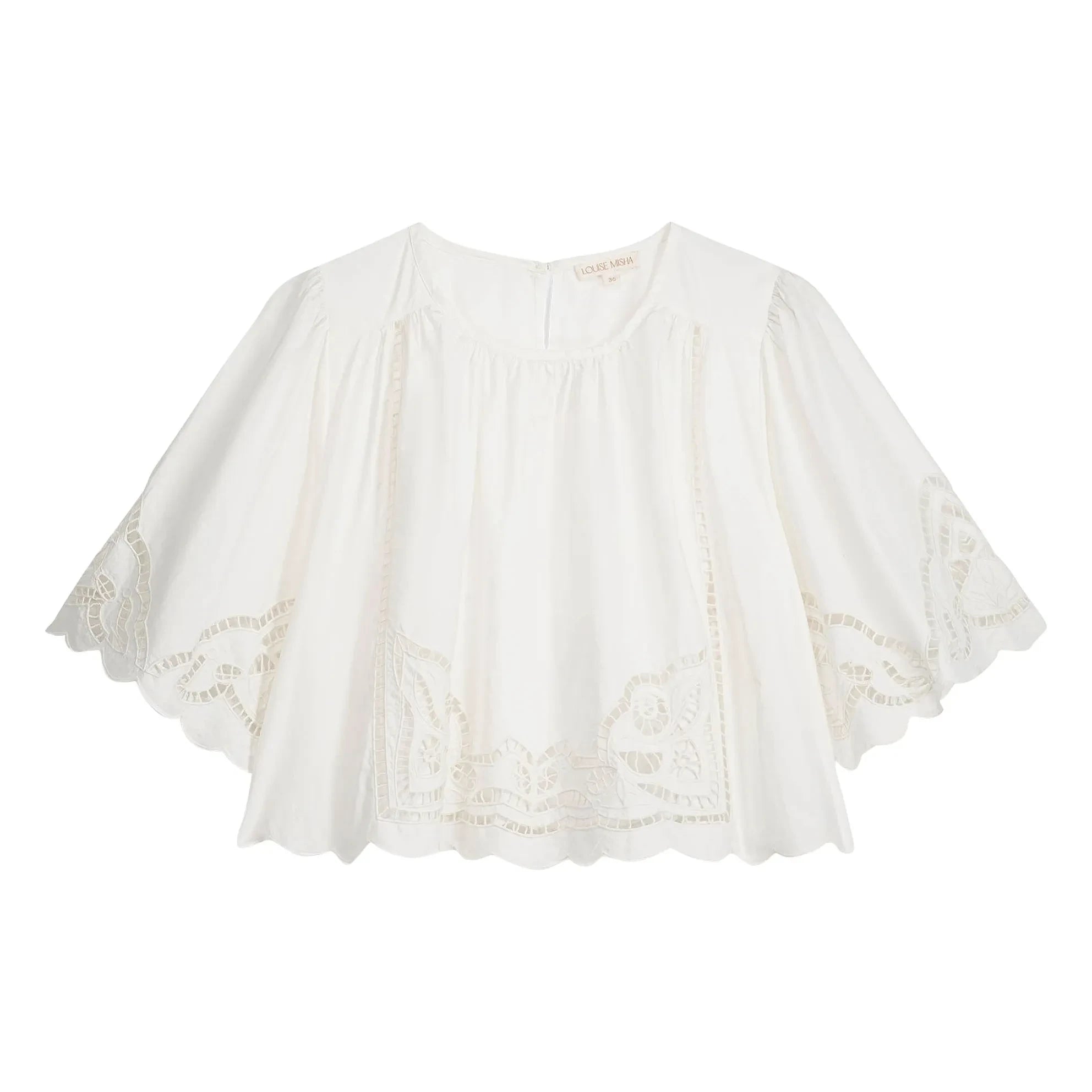 Louise Misha - Louvia Bluse aus Bio-Baumwolle | Weiß