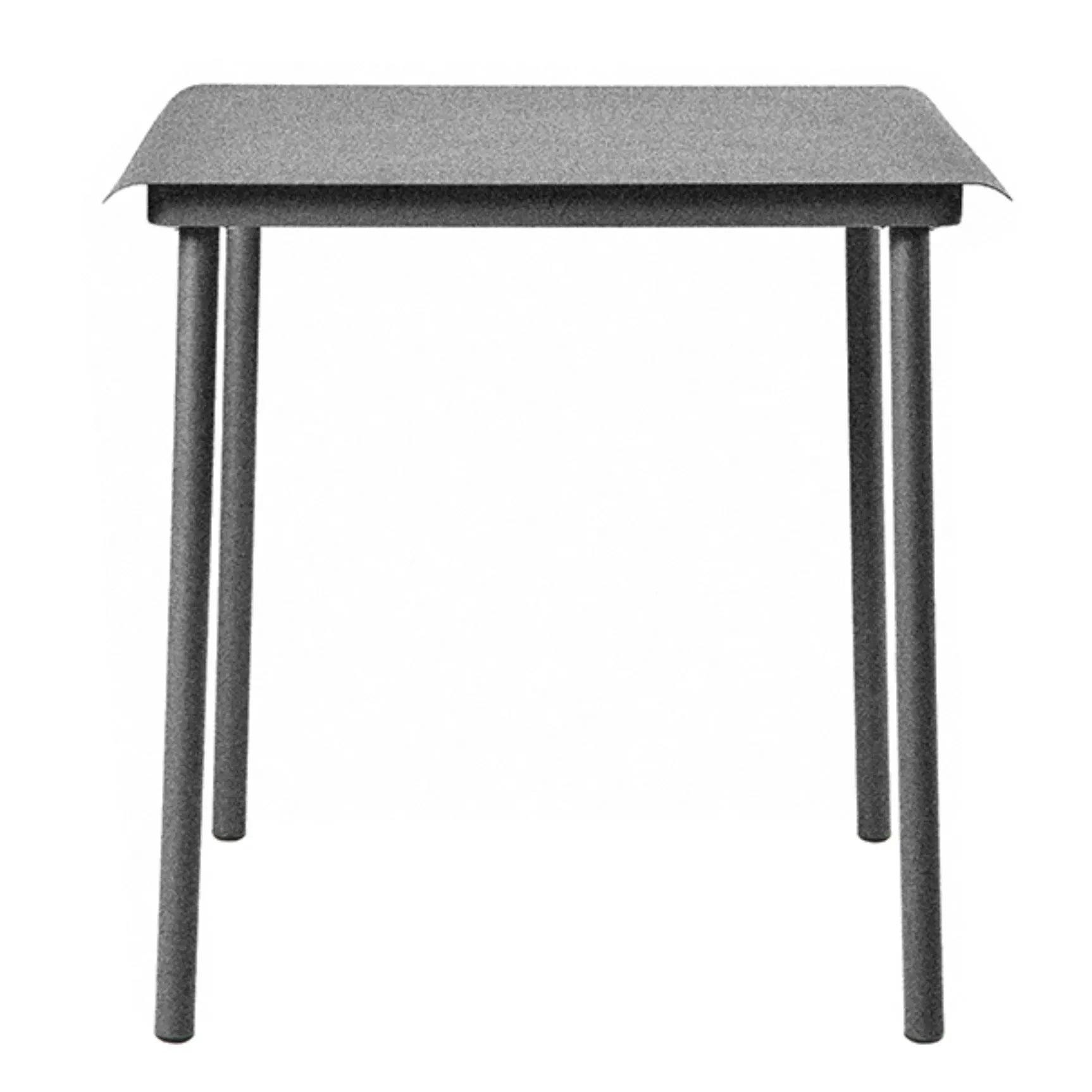 Tolix - Patio Edelstahl Gartentisch 75 x 75 cm | Graphitgrau