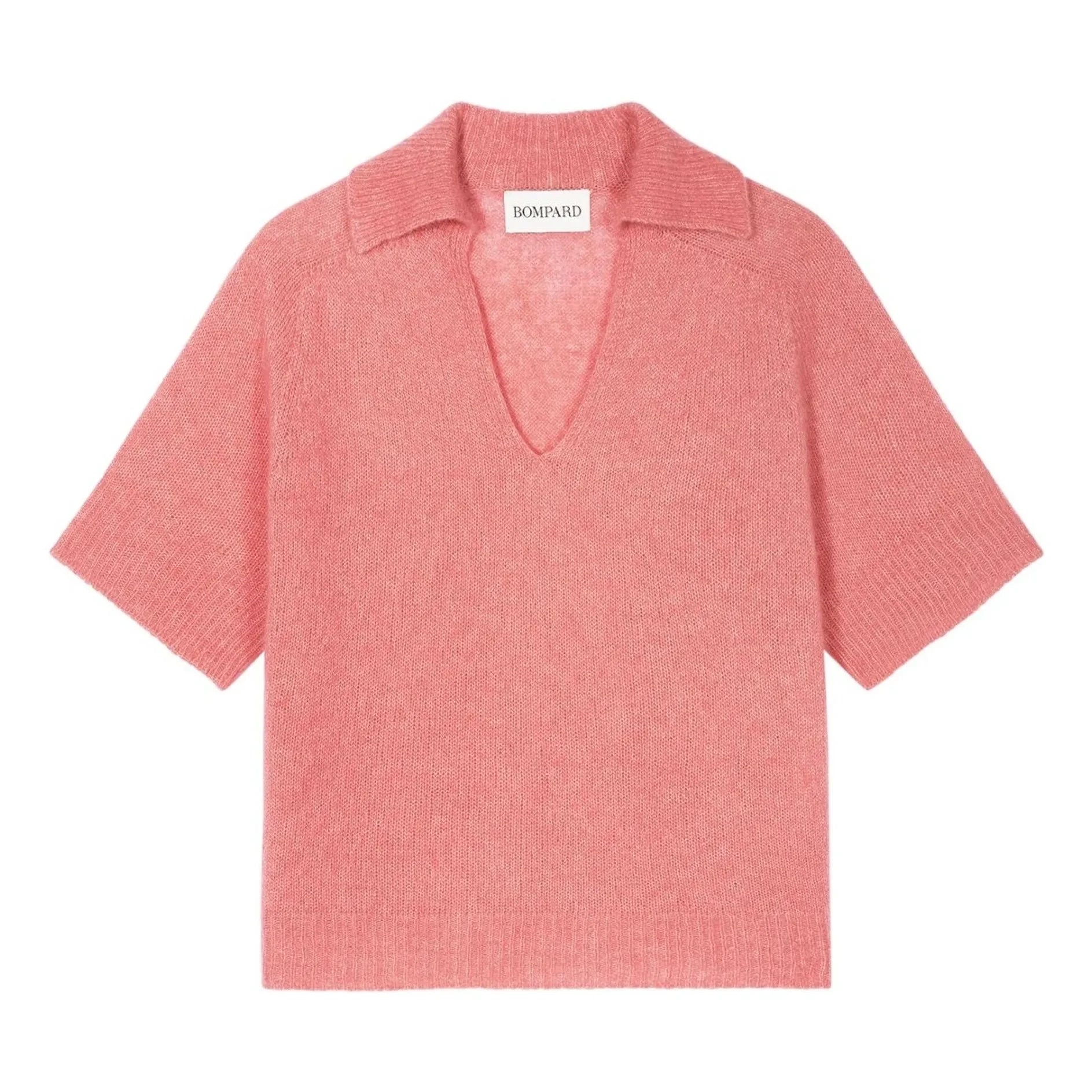 Bompard – Polo-Shirt aus Alpaka, Seide und Kaschmir | Zuckerrosa