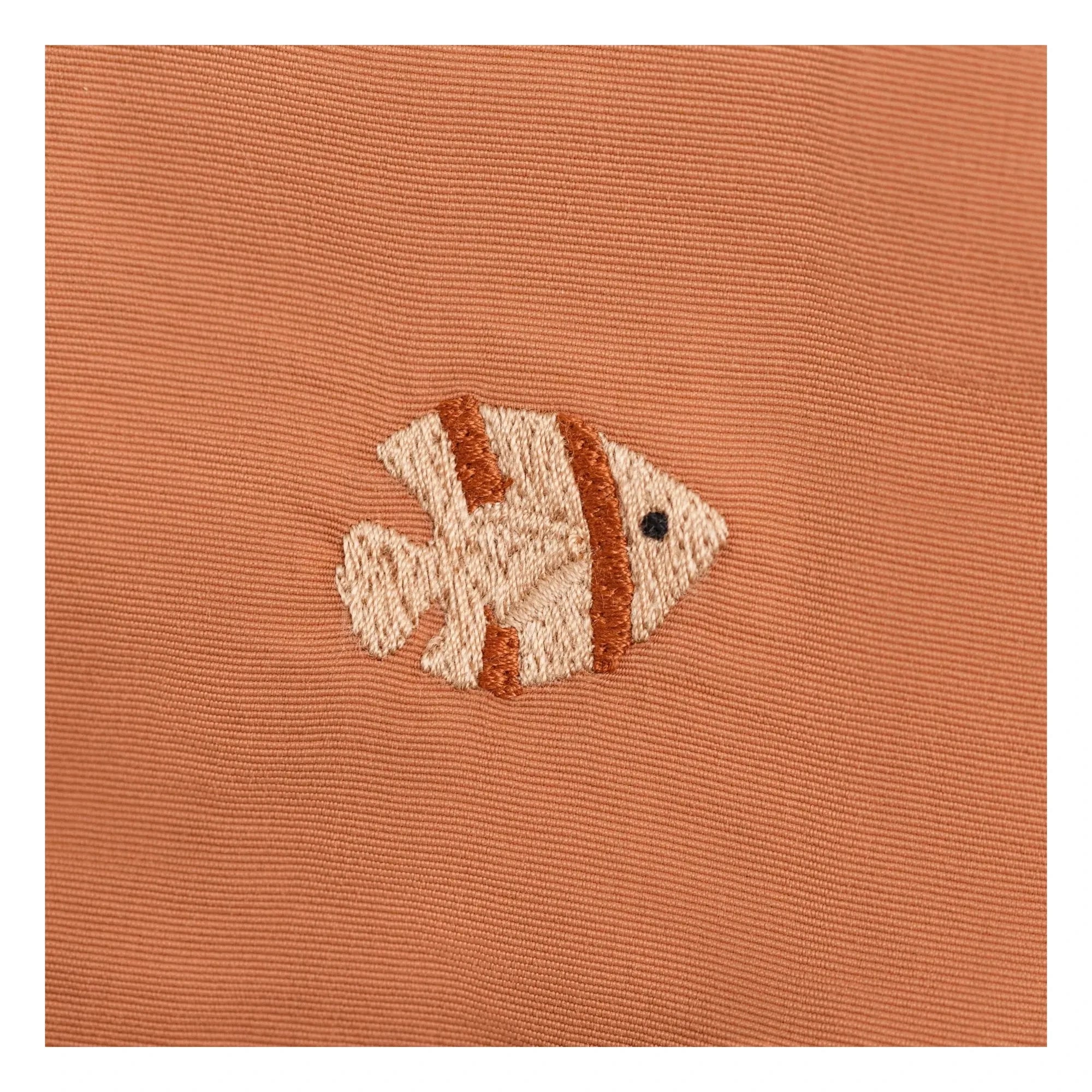 Donsje - Wangu Badeshorts Fisch recyceltes Material | Kamel