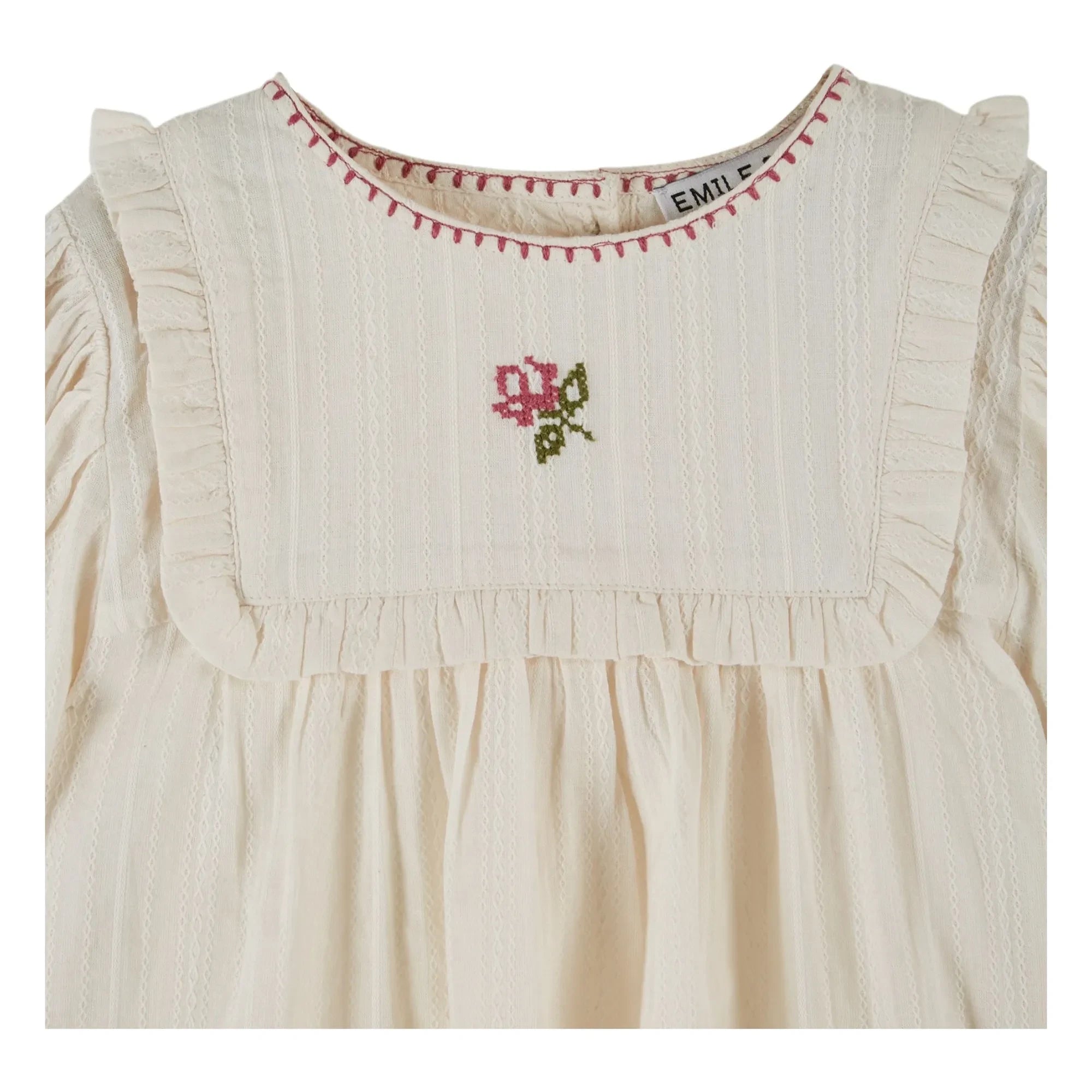 Emile et Ida - Bestickte Bluse | Creme