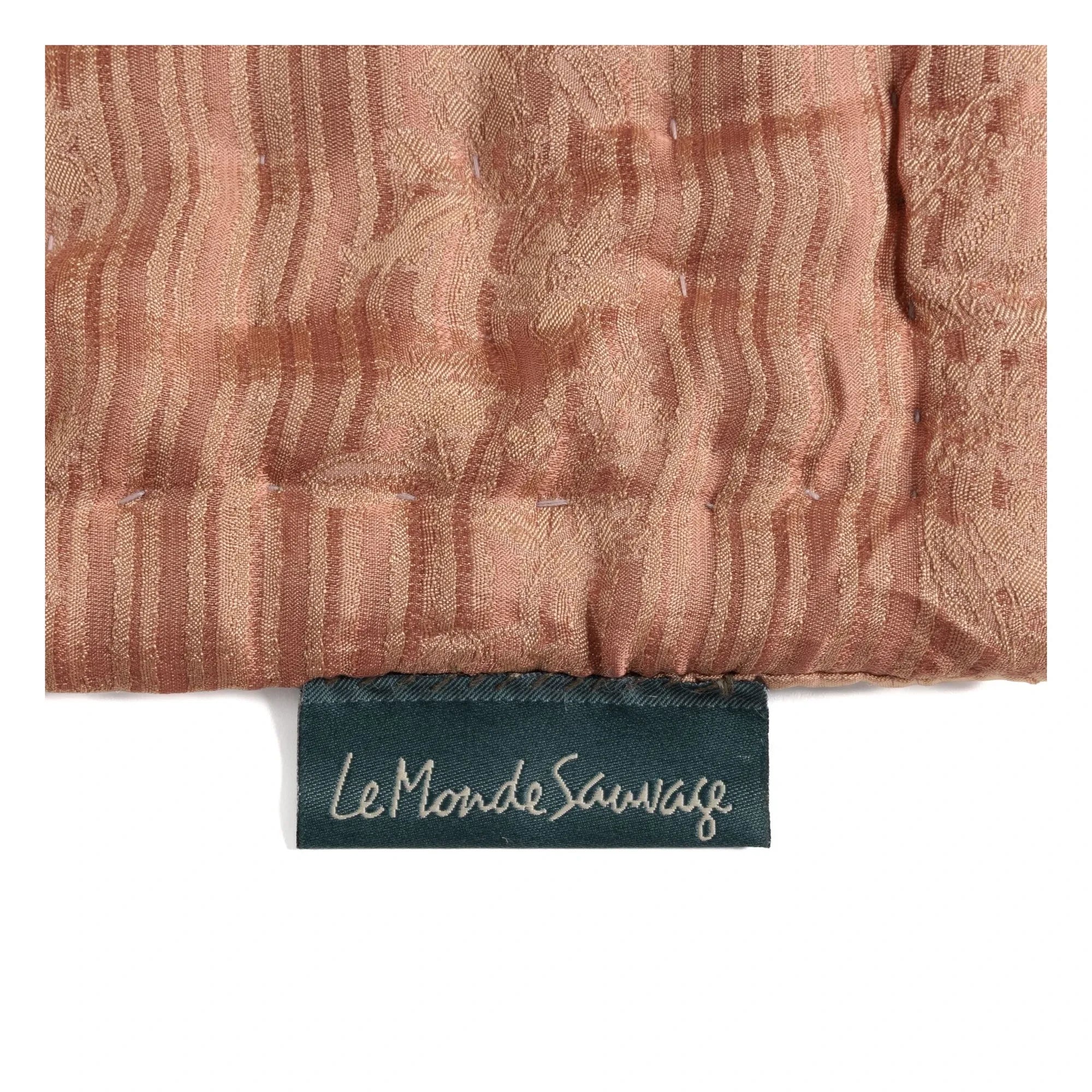 Le Monde Sauvage - Ritournelle Seiden-Tagesdecke | Blush