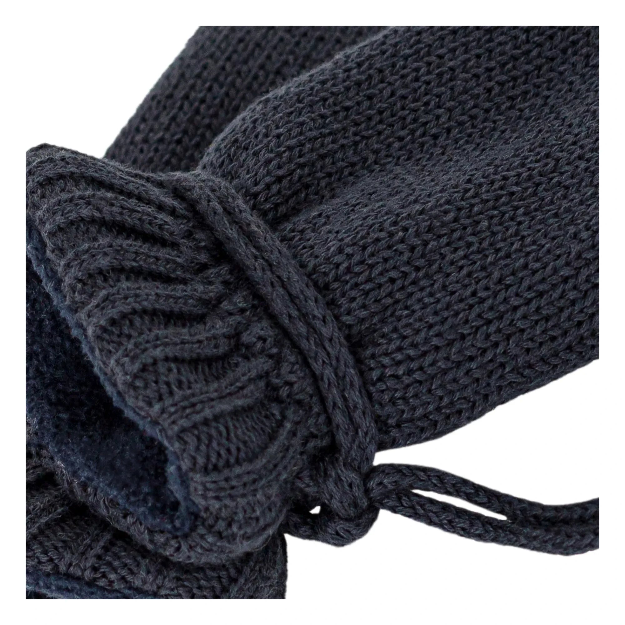 Petit Bateau – Gefütterte Babystrickhandschuhe, Marineblau