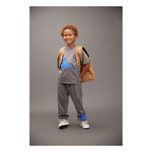 Mini Rodini - Dino Jogginghose aus Bio-Baumwolle | Grau