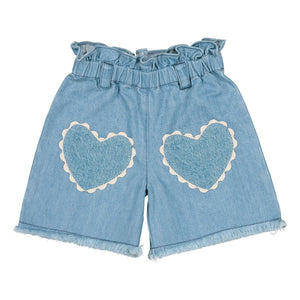 Louis Louise - Coolette Jeans Shorts Herzen | Hellblau