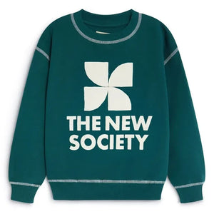 Die neue Gesellschaft – TNS Logolu Sweatshirt | Yeşil