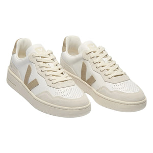 Veja - V-90 Leather O.T. Sneakers | Taupebraun