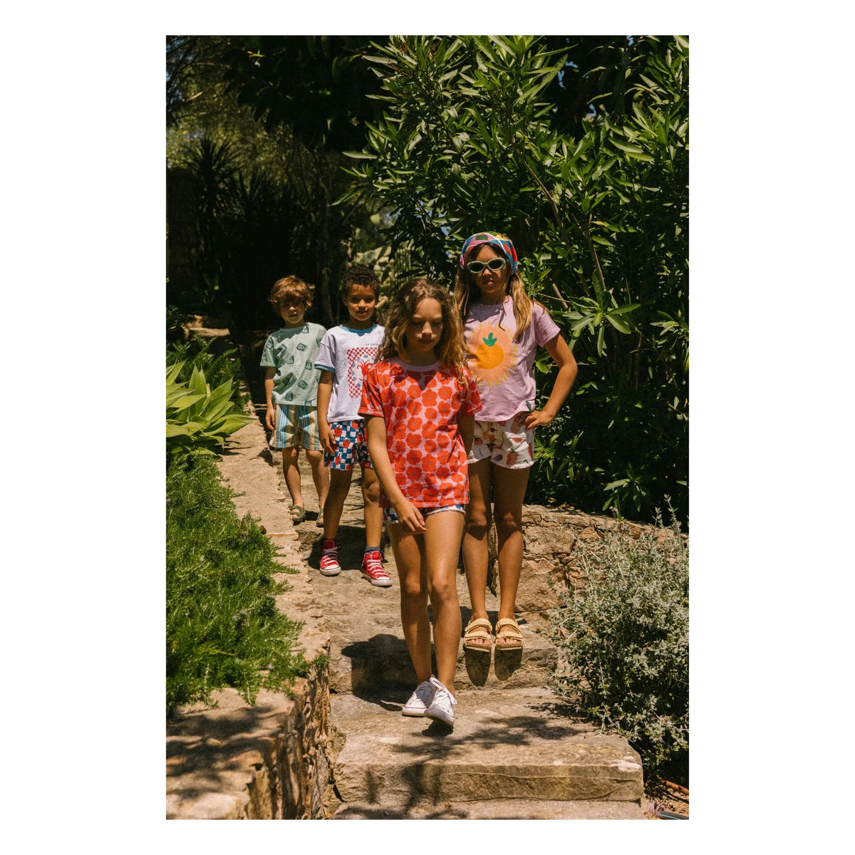 Favorite People - Flowery Napoli T-Shirt | Rot