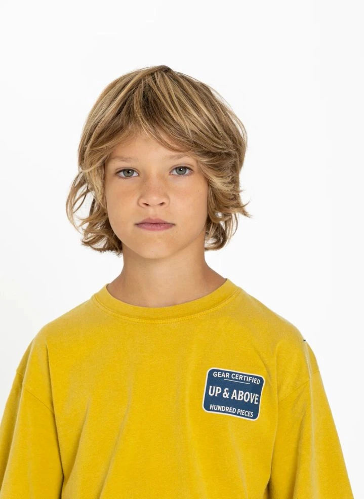 Hundred Pieces - Finn-zertifiziertes organisches Baumwoll-T-Shirt | Senf