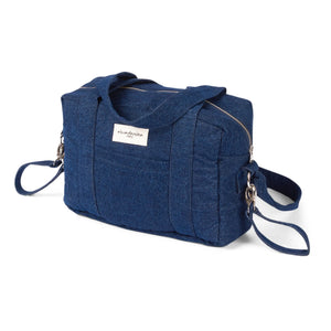 rivedroite – Mini Darcy Convertible Denim Wickeltasche | Denim brut