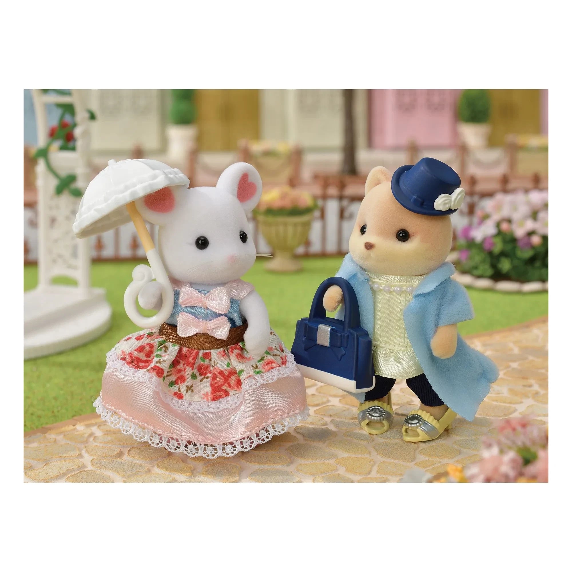 Sylvanian Families - Moda çantası ve kız kardeş marshmallow fare