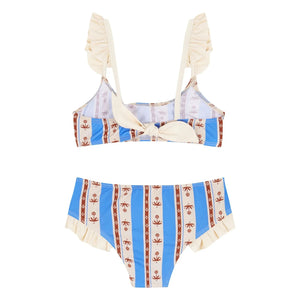 birinit - Sena 2-teiliges gestreiftes Jersey | Azurblau