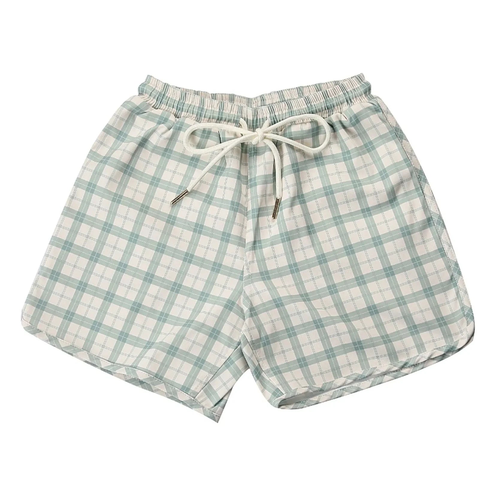 Grech & Co - Badeshorts aus recycelter Faser | Blassgrün