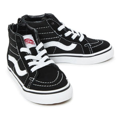 Vans - SK8-Mid Wildleder Sneaker mit Reißverschluss | Schwarz