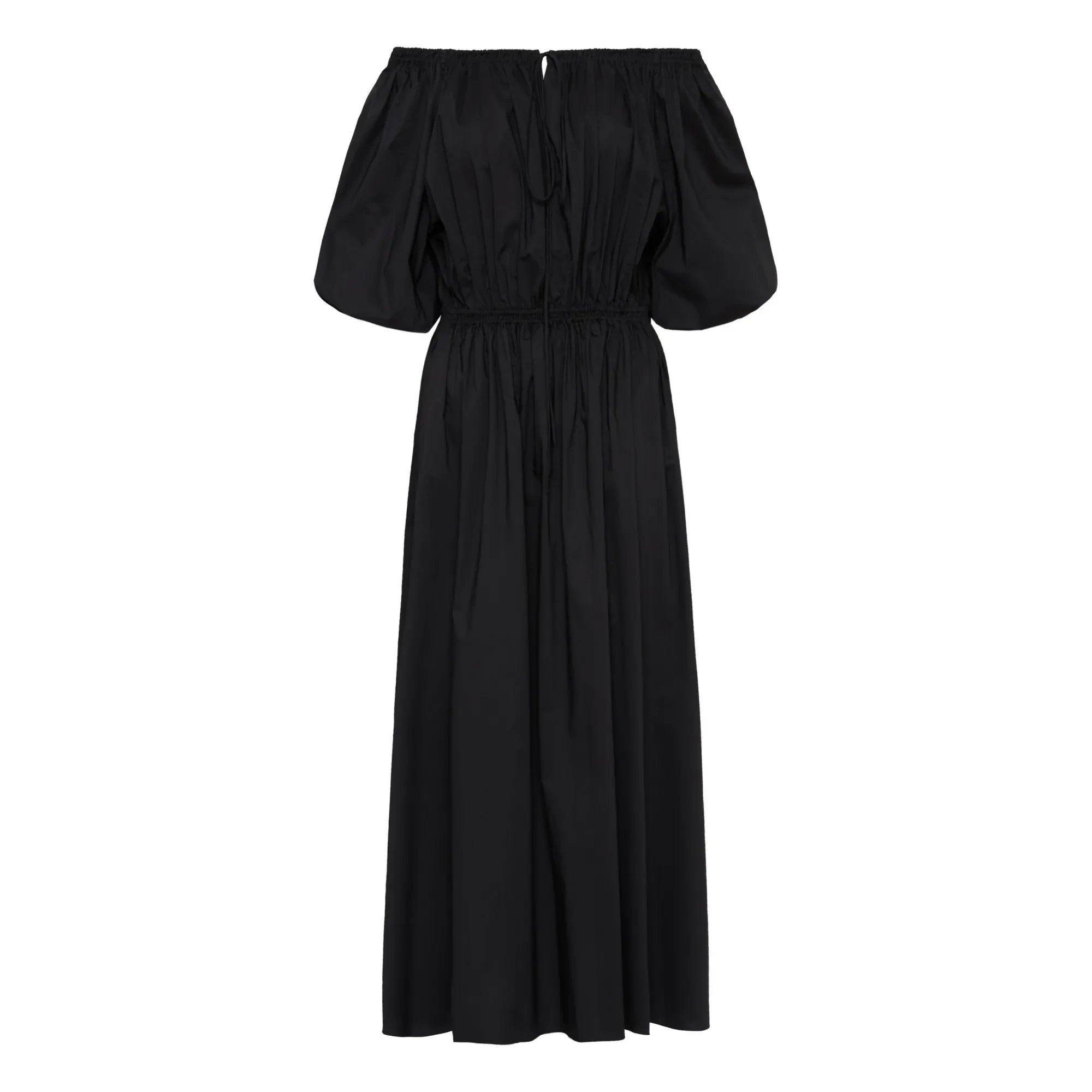 Matteau - Voluminöses Trägerkleid | Schwarz