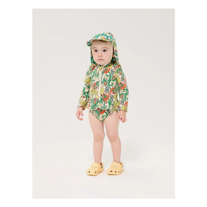 Bobo Choses - Baby Badekappe mit Blumenmuster | Weiß