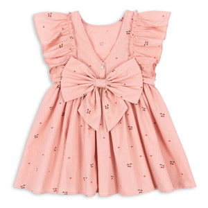 Konges Sløjd - Evia Cerises Kleid mit Schleife | Rosa