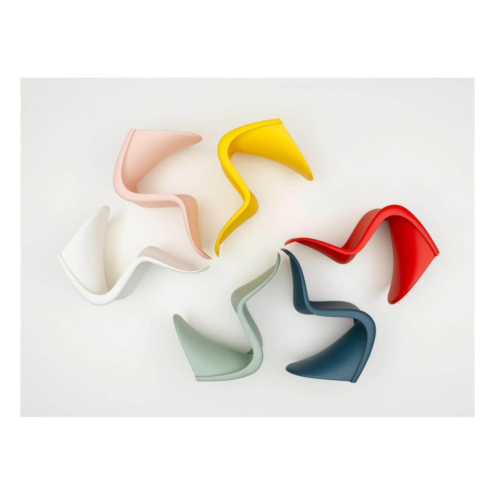 Vitra - Junior Sandalye - Verner Panton | Deniz mavisi