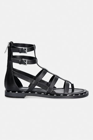 MICHAEL Michael Kors kadın deri sandalet Noa Flat Sandal