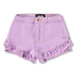 Molo - Agnetha Jeans-Rüschenshorts | Lila